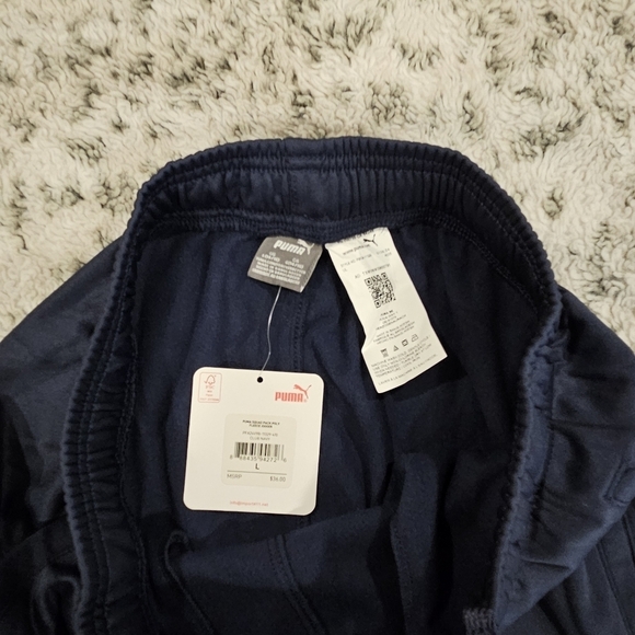 Puma Boys Size Large NWT Dark Blue Soft Fleece Jogger Sweatpants Logo - Picture 4 of 14